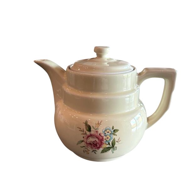 Hall China Rambling Rose Drip-O-Later Coffee Pot Ceramic Collectable KitchenWare - Picture 2 of 7